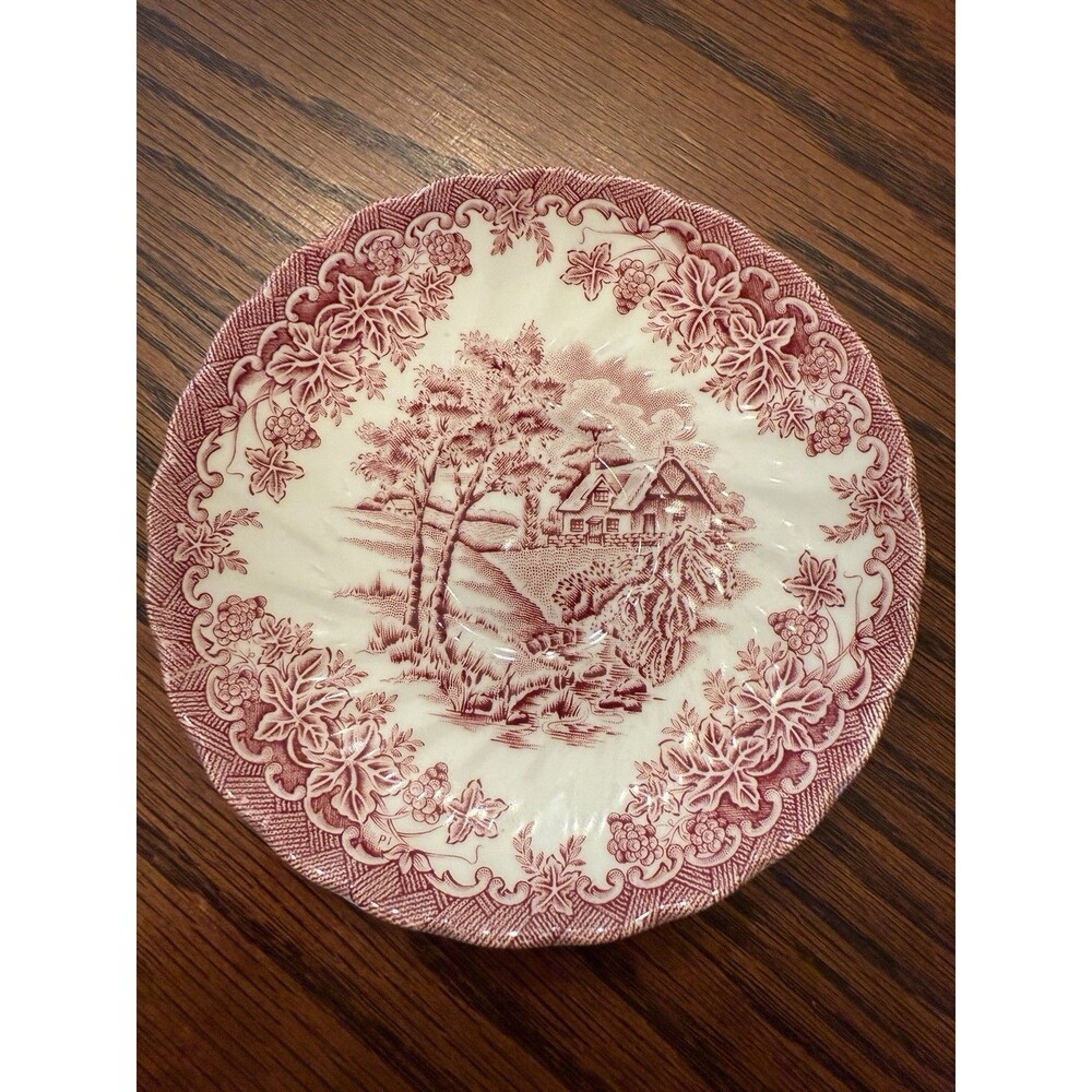 Churchill “The Brooke” Pink Saucer With Scalloped Edge Made In England
